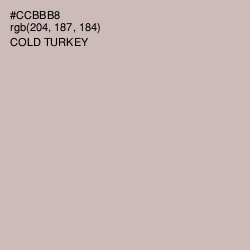 #CCBBB8 - Cold Turkey Color Image